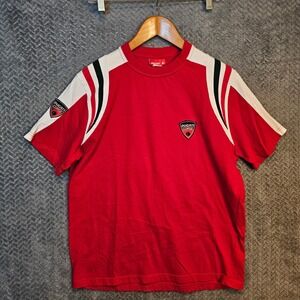 Ducati Corse Boys Red Racing‎ T-Shirt Short Sleeve Embroidered Patch Size L